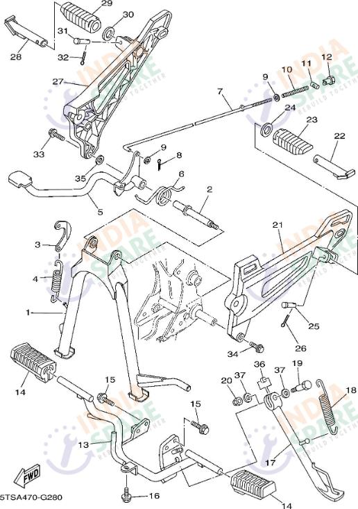 STAND FOOTREST